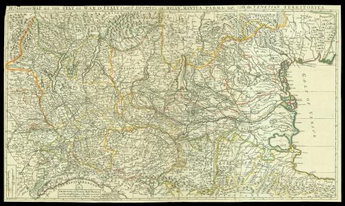 Morden's rare map of Northern Italy