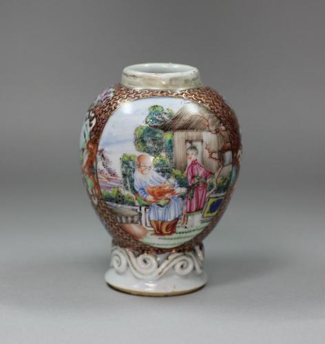Chinese Mandarin tea caddy, Qianlong (1736-95)