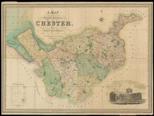 Cheshire - Hutchings' large-scale map of Cheshire