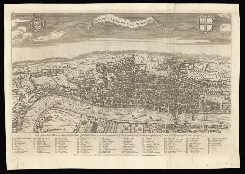 A reduction of the sixteenth century Agas map of London
