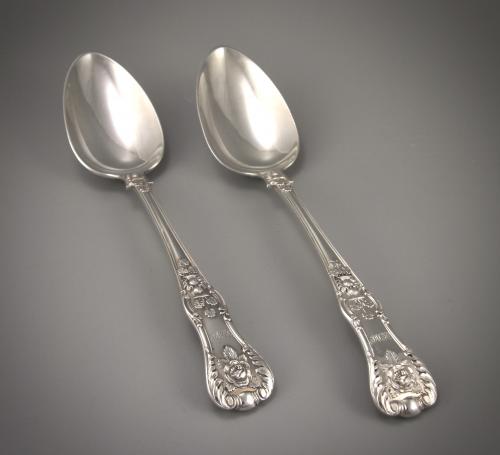 George IV Sterling Silver Old England Pattern Large Tablespoons