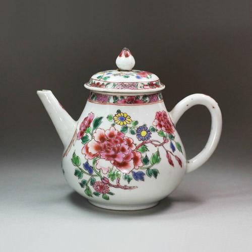 Chinese famille rose teapot and cover early Qianlong (1736-1795)