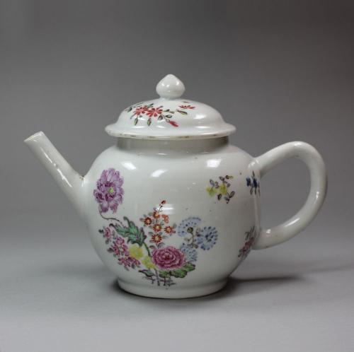 Chinese teapot decorated in London, Qianlong (1736-95)