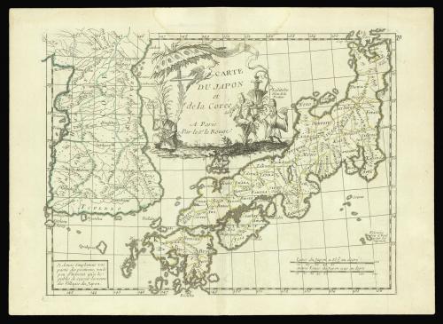 Map of Japan and Korea by Le Rouge