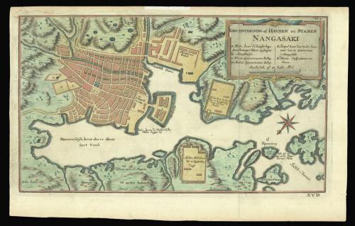 Danish plan of Nagasaki from the 'Histoire Generale des Voyages'