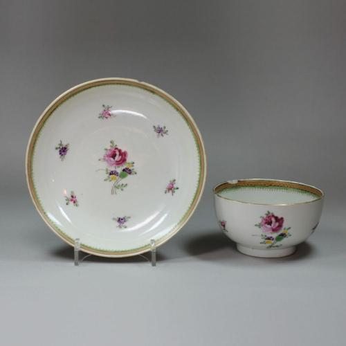 Chinese famille-rose cup and saucer, Qianlong (1736-95)