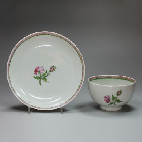 Chinese famille rose teacup and saucer, Qianlong (1734-95)