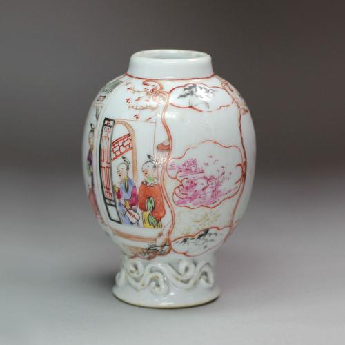Chinese famille rose caddy, Qianlong (1736-95)