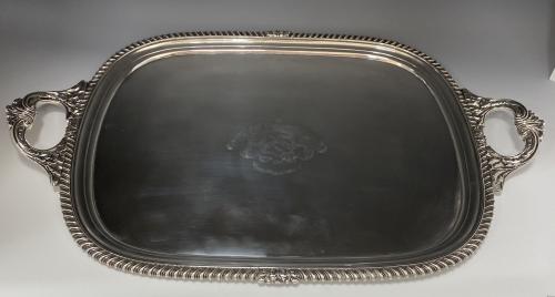  Emes and Barnard Georgian Silver Tray