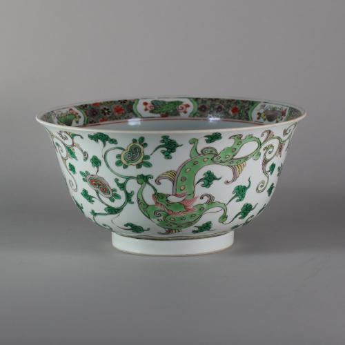 Chinese famille verte bowl, Kangxi (1662-1722)