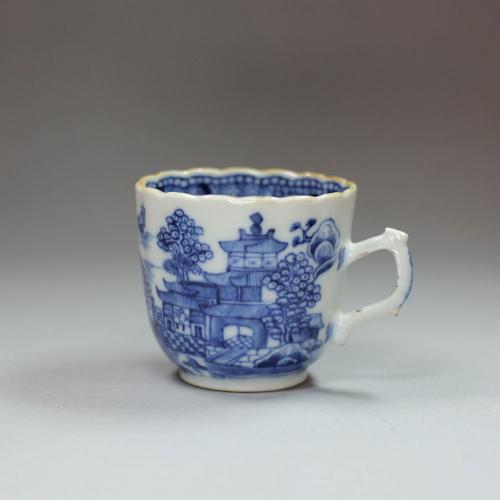 Chinese blue and white coffee cup, 18th century