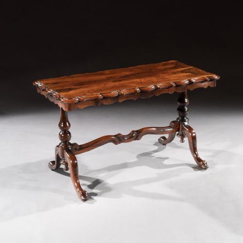 Mid 19th Century Shaped Rosewood Coffee Table