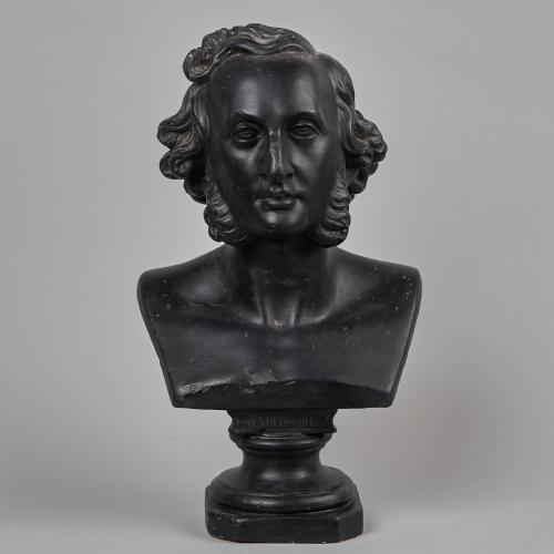 plaster bust of Mendelssohn