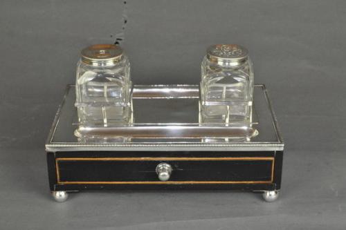 Old Sheffield Plate Ink Stand
