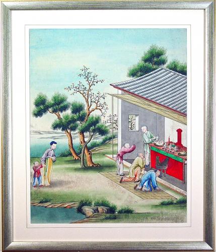 Chinese Gouache & Watercolour Painting, Circa 1850-80