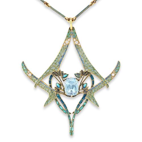 An Important René Lalique Dragonfly Pendant