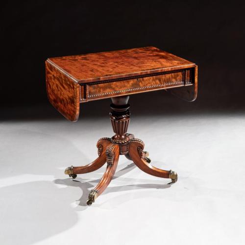 Fine Regency Mahogany Sofa Table Of Small Proportions William Trotter