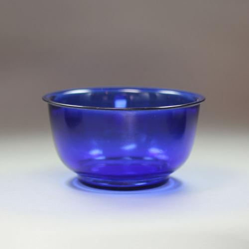 Chinese Peking blue glass bowl, 19th century