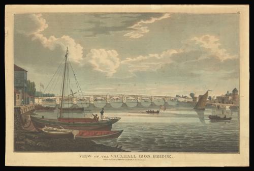 View of the Vauxhall Iron Bridge