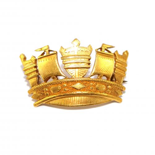 Edwardian Naval Crown Brooch c.1904