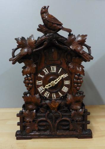 19th Century Fusee Cuckoo Mantel Clock by Johann Baptist Beha