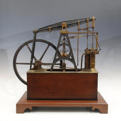 19th Century Watkins and Hill Model Beam Engine