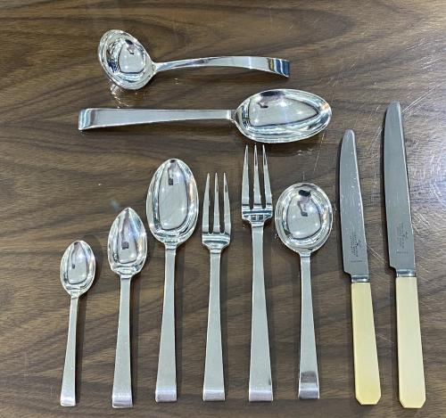 Art Deco silver cutlery flatware Roberts and Belk Norween pattern  n 