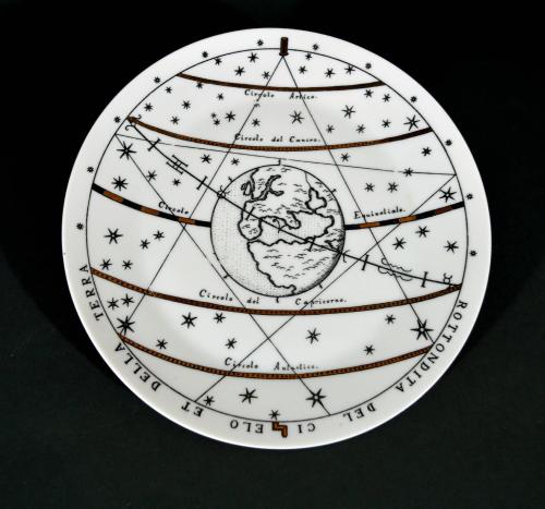Vintage Piero Fornasetti Astronomici Plate, #8, 1955
