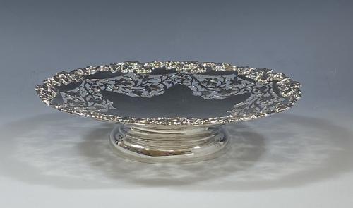 Mappin and Webb silver cake dish stand 1936
