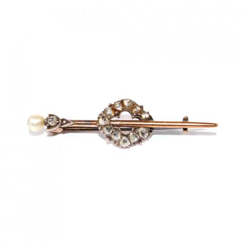 Victorian Diamond Sewing Pin c.1890