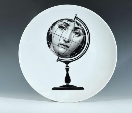 Fornasetti Tema E Variazioni Plate, Number 119, The iconic image of Lina Cavalieri, Atelier Fornasetti