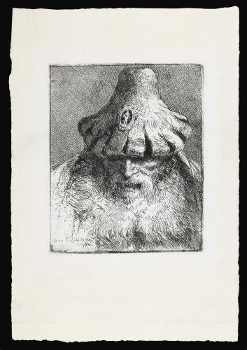 Tiepolo’s old man with a conical hat
