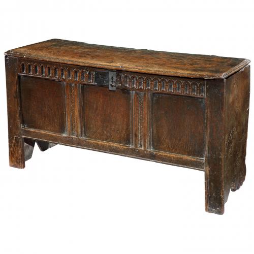 A mid-17th century joined oak chest from the collection of John Butler Yeats
