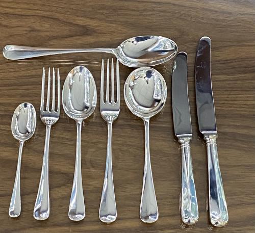 Walker and Hall silver rattail cutlery flatware  