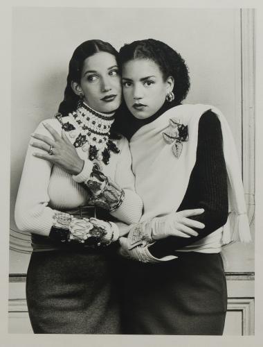 Original photograph of two models by Karl Lagerfeld