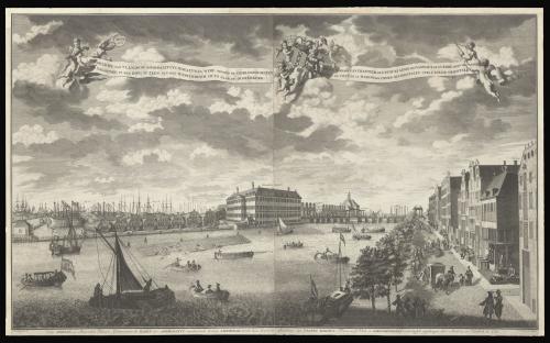 View of the Zeemagazijn or Naval Arsenal Amsterdam