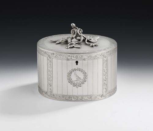 A very rare & important early George III Chinese Tea Tub Tea Caddy made in London in 1767 by Parker & Wakelin