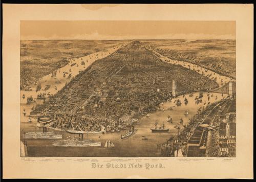 Nineteenth century view of New York