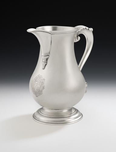 An Extremely Fine George II Armorial Wine/Beer Jug made in London in 1759 by Robert Albin Cox