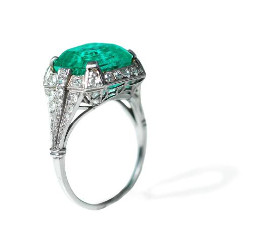 Art Deco Colombian Emerald Ring c.1935