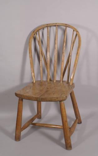 S/4310 Antique Early 19th Century West Country Windsor Side Chair