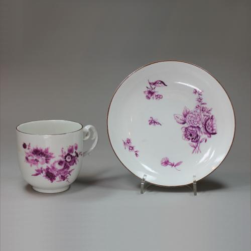 Meissen cup and saucer, mid 18th century