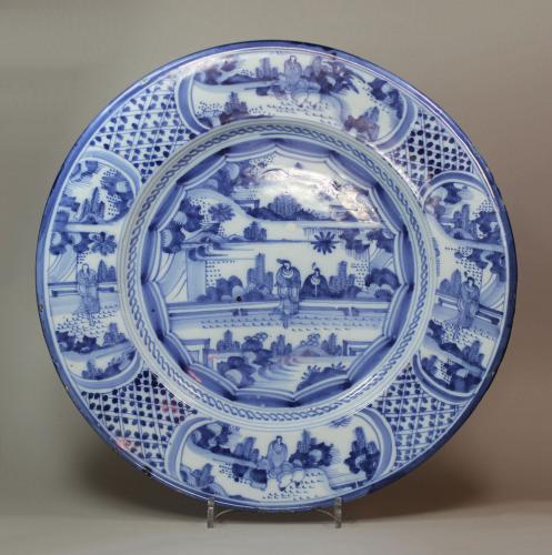 German faience charger, 18th century