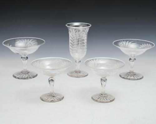 A Fine Table Service Finely Engraved with Fern Decoration