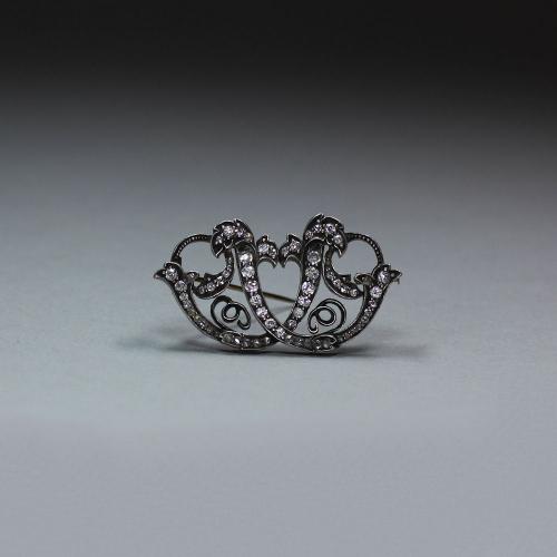 Victorian diamond brooch, (1837-1901)