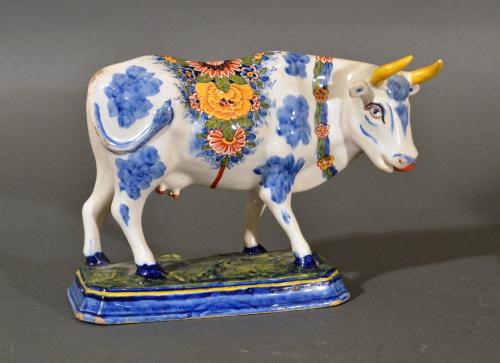 Dutch Delft Model of a Cow, 1775