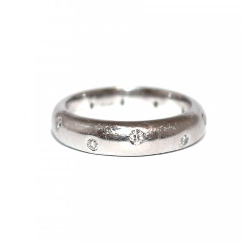 Handmade "Tiffany Style" Diamond Eternity Ring Size L 1/2