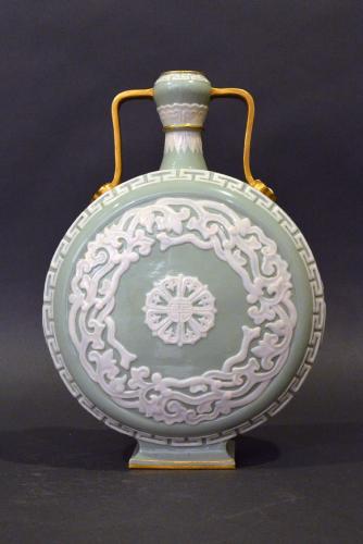 Royal Worcester Porcelain Moon Flask, Circa 1880