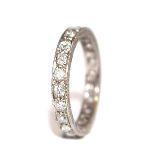 Art Deco Oldcut Diamond Full Eternity Ring c.1930 Size P