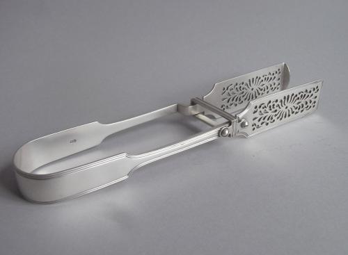 A very fine pair of Chop Tongs made in London in 1854 by George Adams